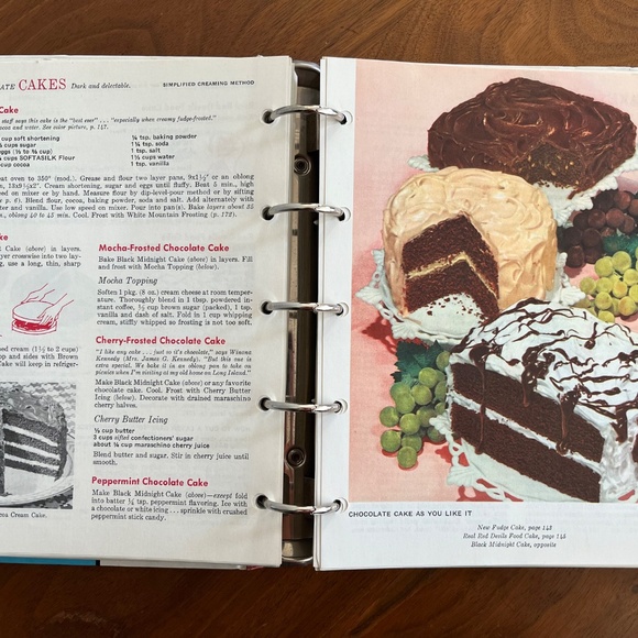 Betty Crocker's New Picture Cook Book 1st Ed 1961 Cookbook Binder Hardcover - Picture 7 of 14